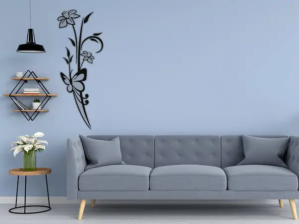 sticker perete model floral lumi 1