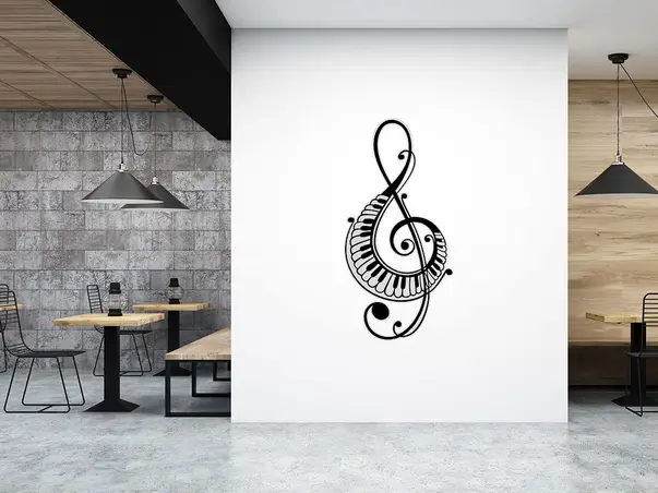 sticker perete note muzicale 1