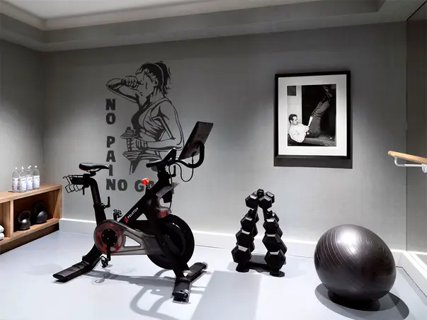 sticker perete sala antrenament no pain no gain negru b x2