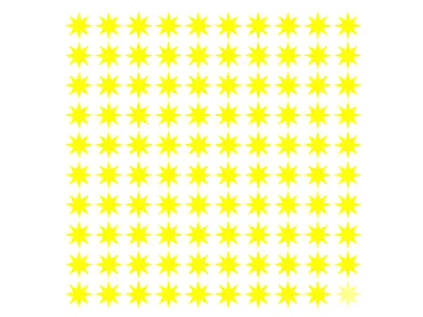 sticker perete stelute aurii