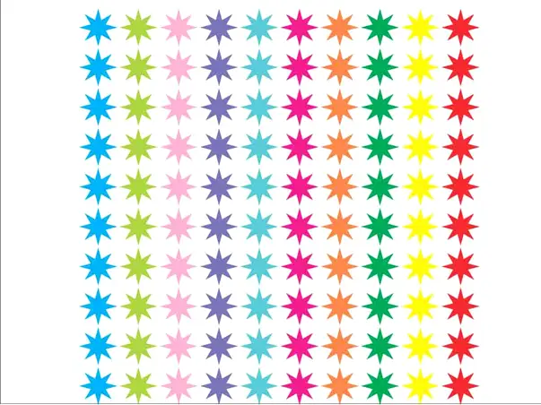 sticker perete stelute colorate