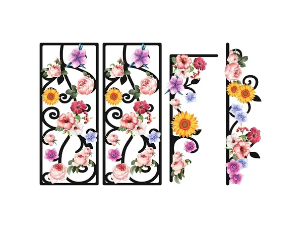 sticker perete suport flori