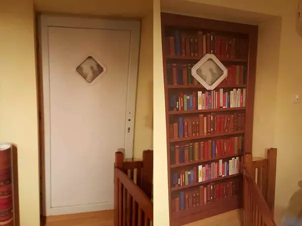 sticker perete usa biblioteca