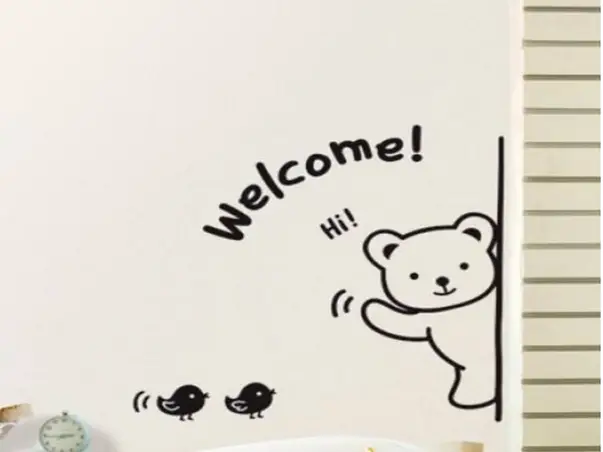 sticker perete welcome