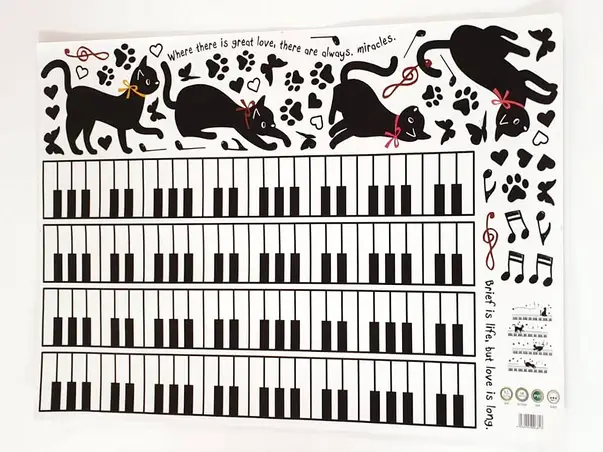 sticker pisici si clape