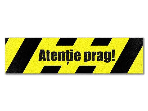 sticker podea atentie la prag folina 100 30 cm 1087