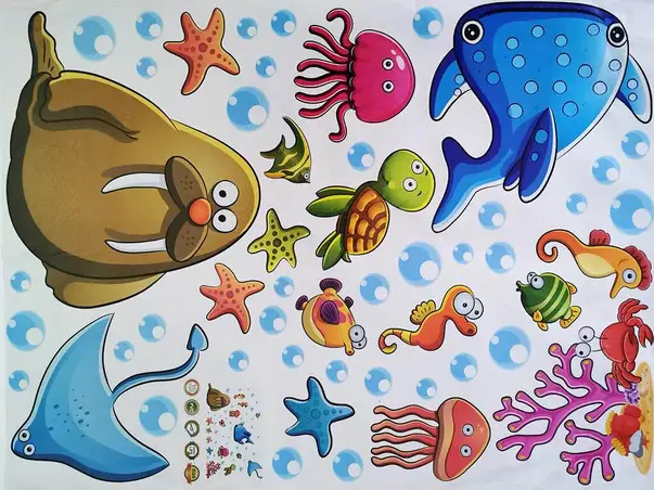 sticker prietenii din ocean folina pentru copii