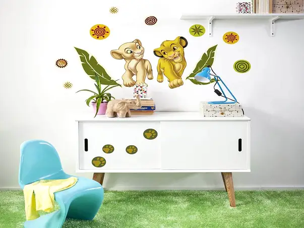 sticker regele leu simba si nala