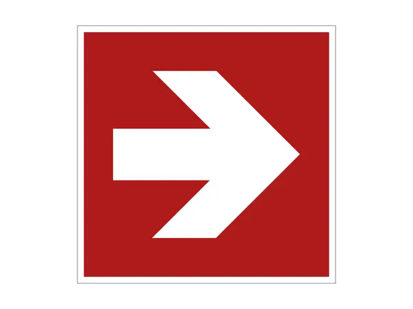 sticker rosu sageata directie