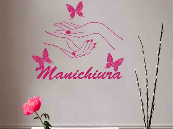 sticker salon manichiura