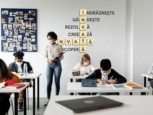 sticker scrubble cuvinte incrucisate educational pentru decor clasa s4