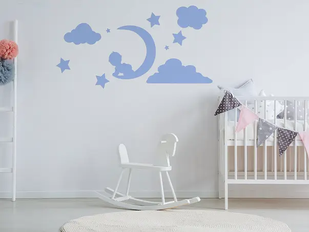 sticker somn usor bleu