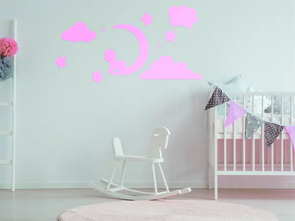 sticker somn usor roz pal