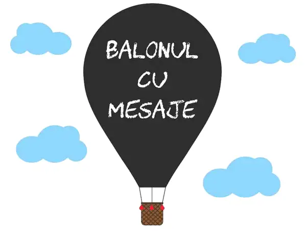 sticker tabla de scris balonul cu mesaje