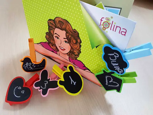 sticker tabla de scris colorata