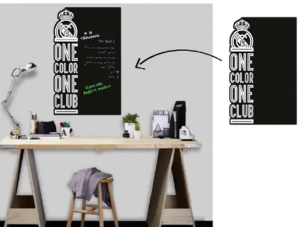 sticker tabla de scris neagra Real Madrid One