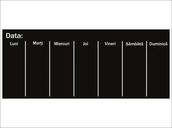 sticker tabla de scris orar