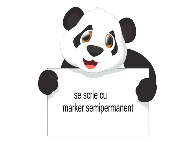 sticker tabla de scris whiteboard Panda