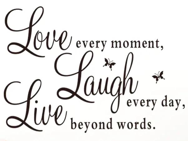 sticker text Love Laugh Live