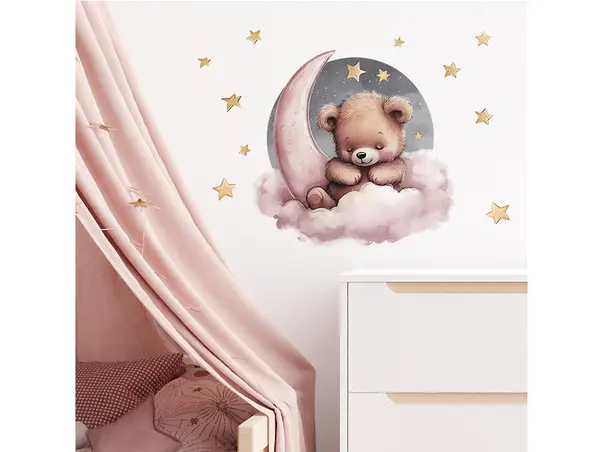sticker ursulet decor perete si mobila camera copii