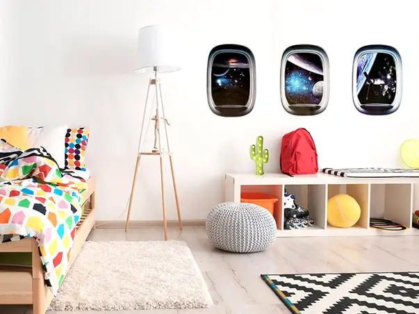 stickere 3d ferestre spre univers folina set 3 stickere