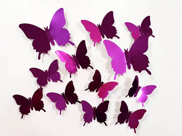 stickere 3d fluturi mov