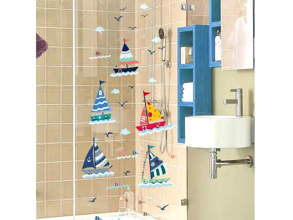 stickere barcute colorate pentru baie