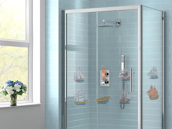 stickere cabina dus folina model corabii