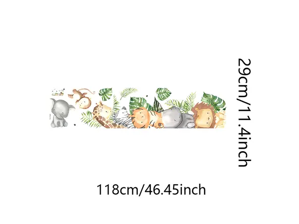 stickere copii animale si plante verzi