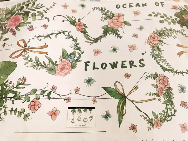 stickere coronite flori