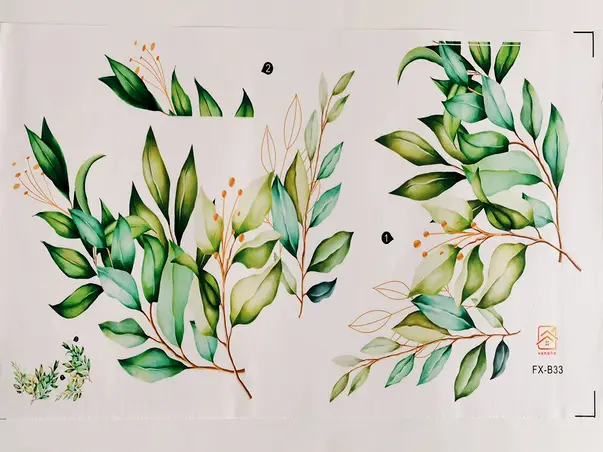 stickere crengi verzi