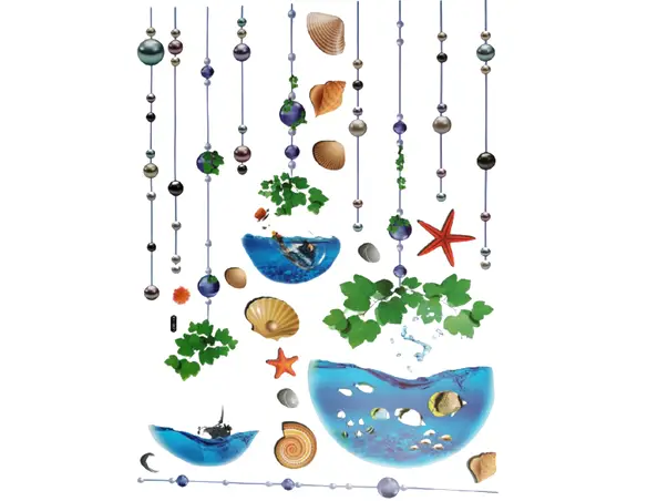 stickere decorative cabina dus globuri