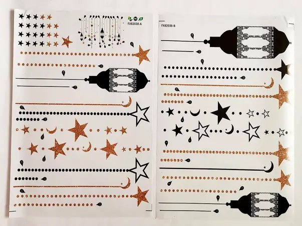 stickere decorative felinare negre