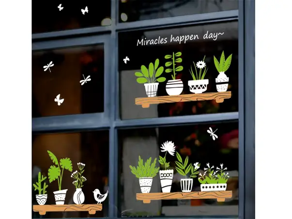 stickere decorative folina polita cu flori