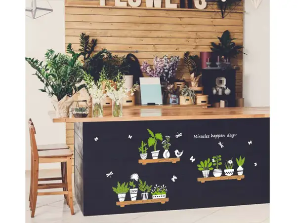 stickere decorative plante verzi