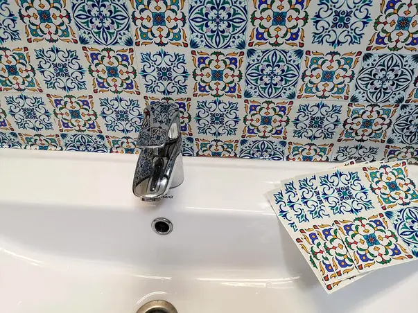 stickere faianta model colorat folina