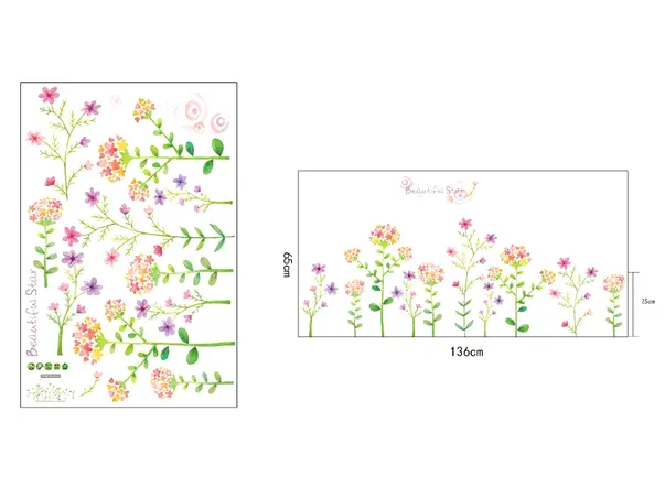 stickere flori de camp colorate