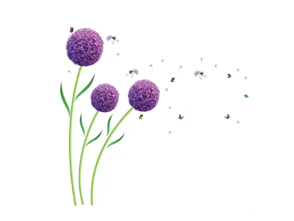 stickere flori folina bulgarasi mov