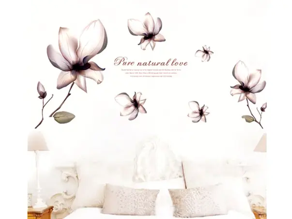 stickere flori folina decor floral gri