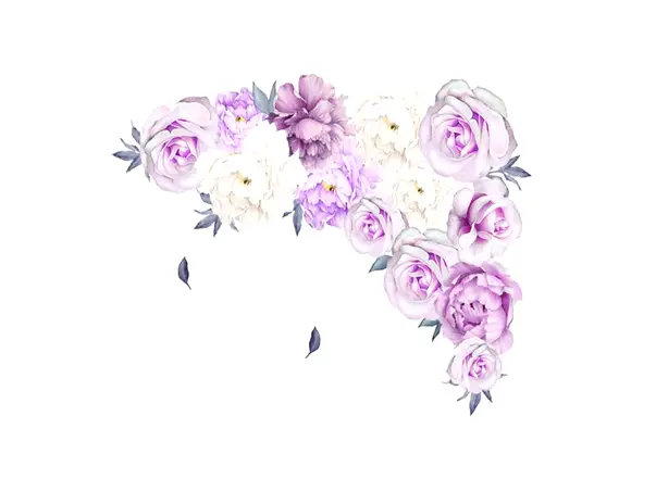 stickere flori folina decor floral lila