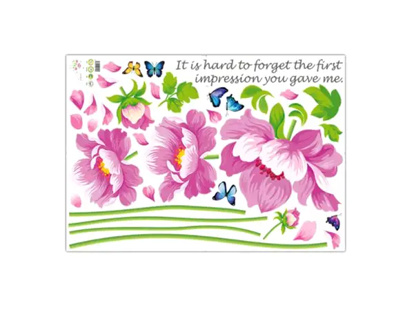 stickere flori mov mari