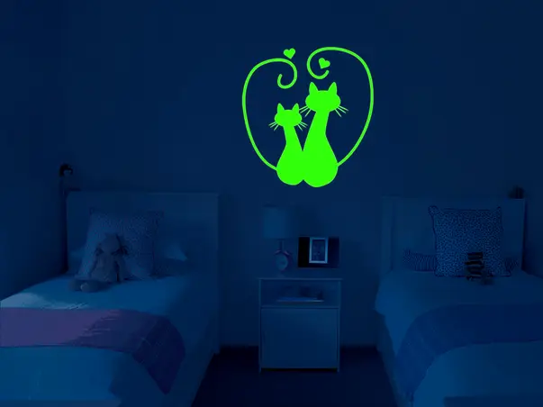 stickere fosforescente pisici folina glow in the dark GLD111 1