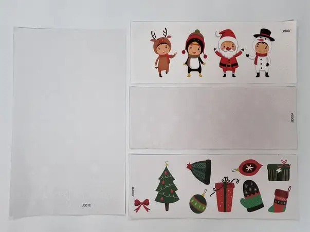 stickere geam craciun fulgi si personaje