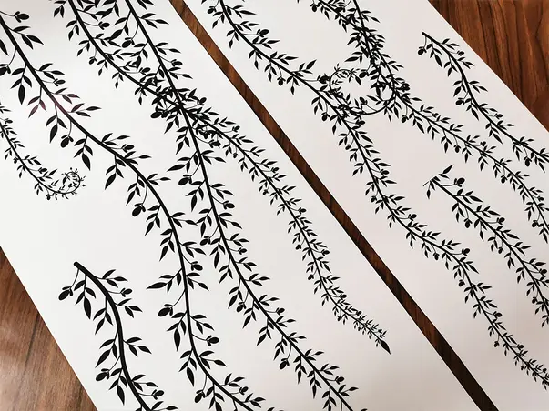 stickere liane negre pentru perete sau geam