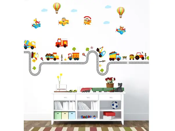 stickere masini folina pentru copii multicolor