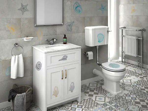 stickere mobila baie folina model scoici