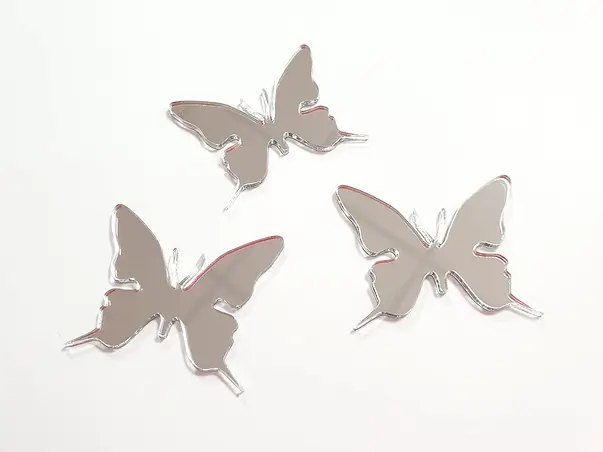 stickere oglinda fluturasi 50 bucati