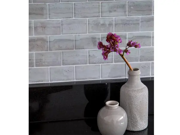 stickere perete 3d caramida gri