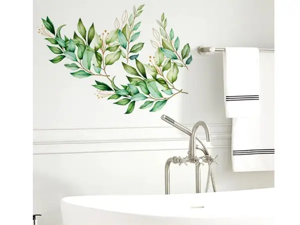 stickere perete frunze verzi