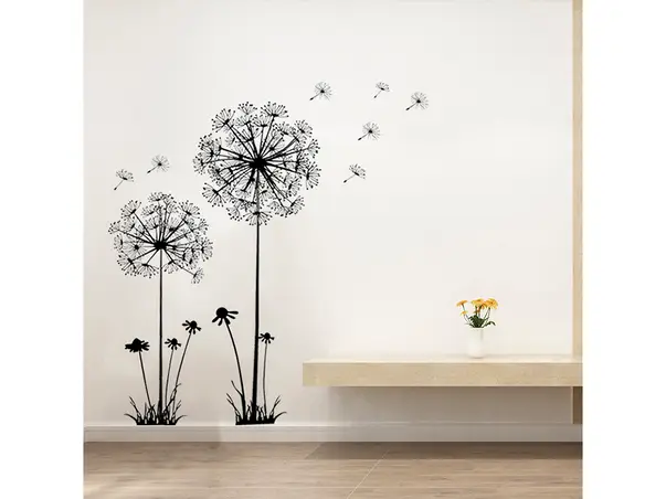 stickere perete papadie neagra